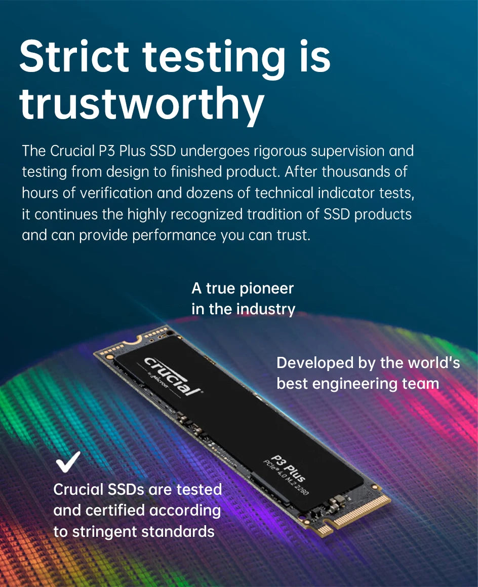 ⚡ Crucial SSD NVMe PCIe 4.0 M.2 2280