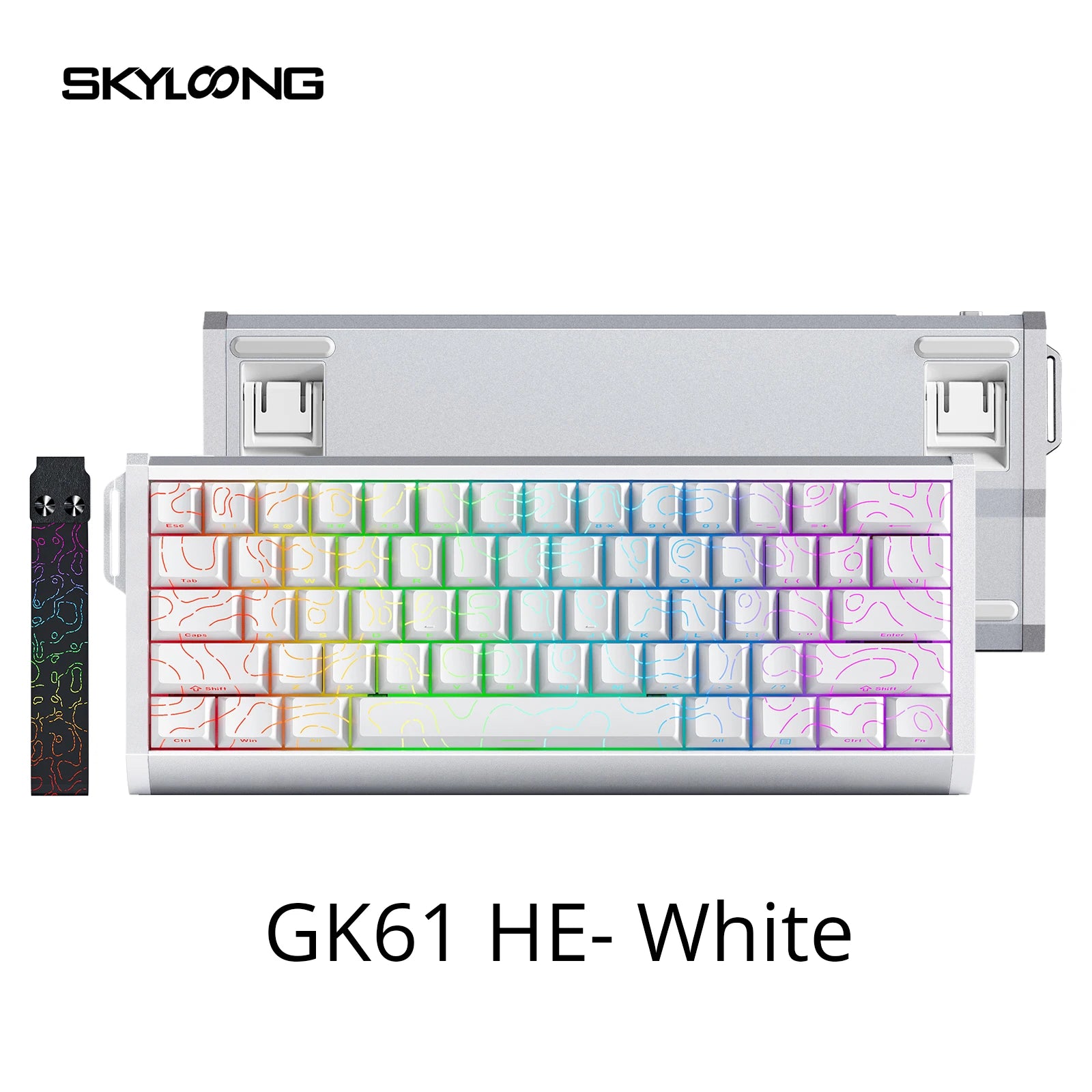 ⌨️ Skyloong GK61/GK68 HE – Teclado Mecânico Magnético Low Profile 8KHz RGB