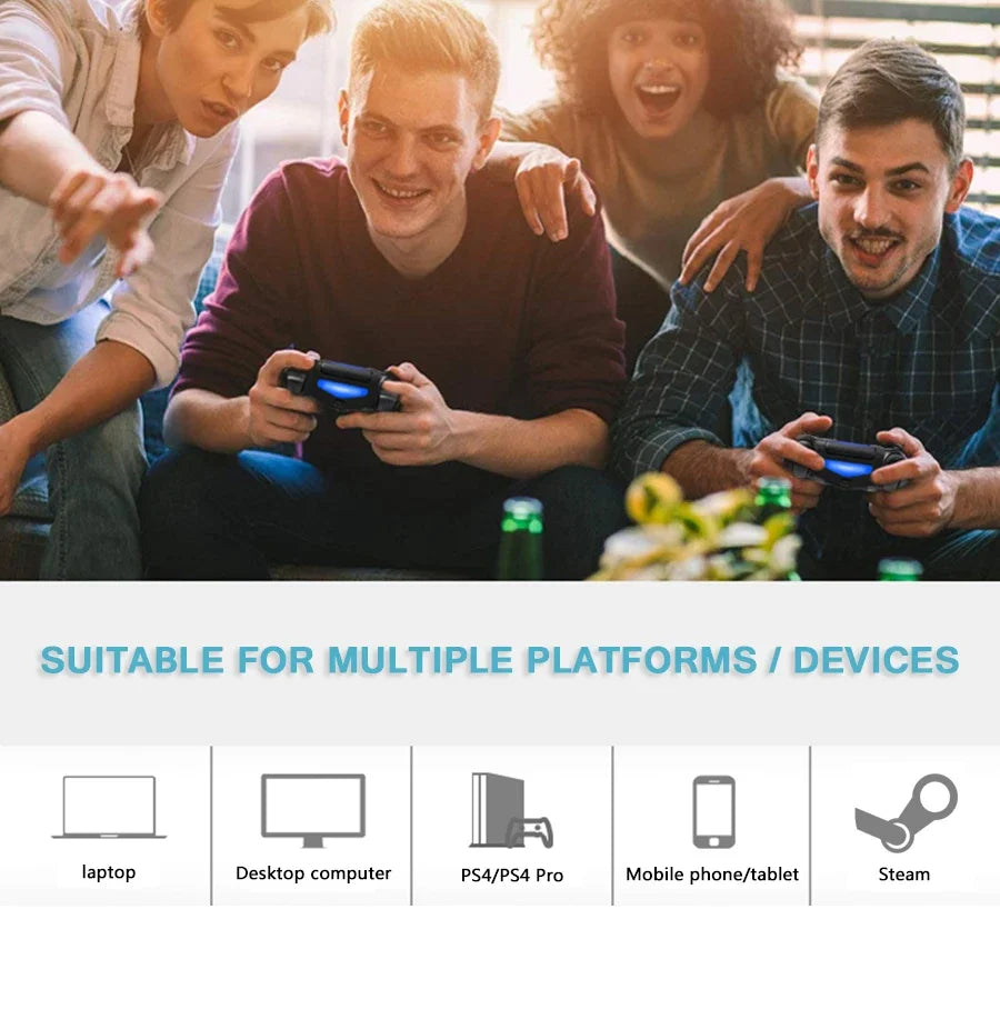 🎮 Wireless Game Controller para PS4/Slim/Pro/PS3 – Liberdade e Precisão! 🕹️