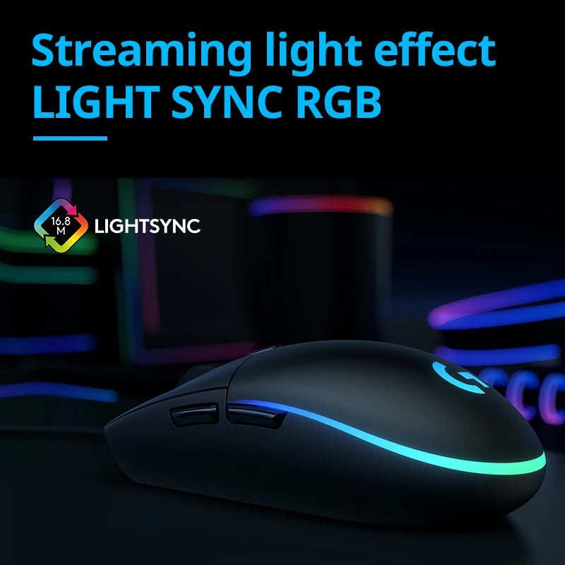 🖱️ Mouse Gamer Logitech G102 LIGHTSYNC RGB