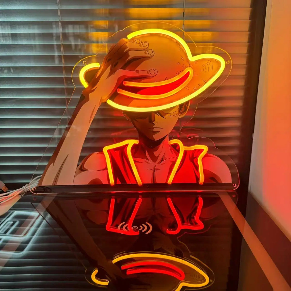 Néon LED ONE PIECE – Luffy | Decoração Gaming