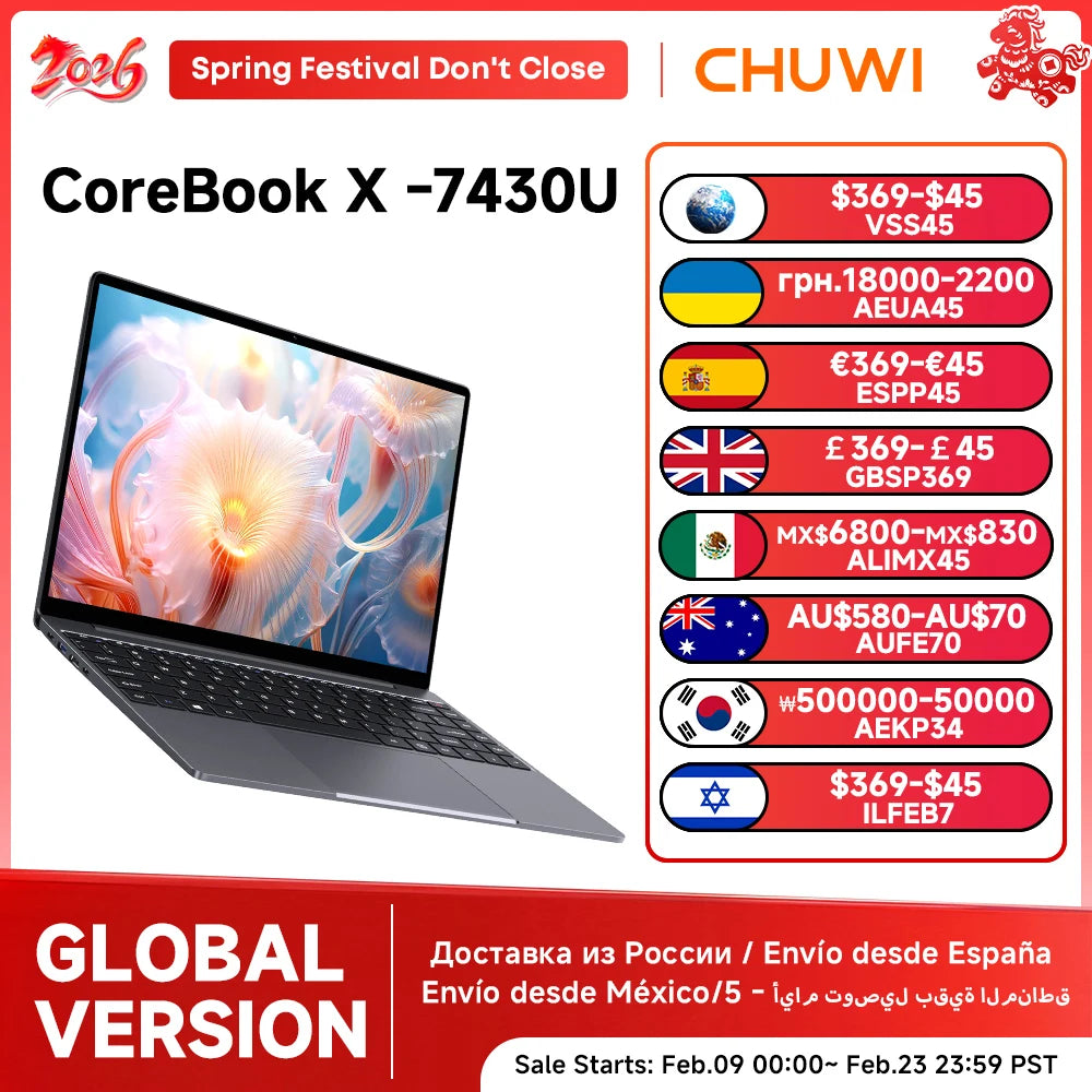 CHUWI CoreBook X – Potência Profissional em Formato Compacto