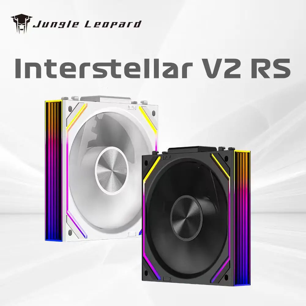 🔥 Jungle Leopard Interstellar V2RS – Kit 3x Ventoinhas ARGB 120mm 🔥
