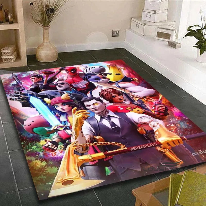 🏠✨ Tapete 3D Fortnite – Conforto, Estilo e Decoração Gamer em um Só Produto!