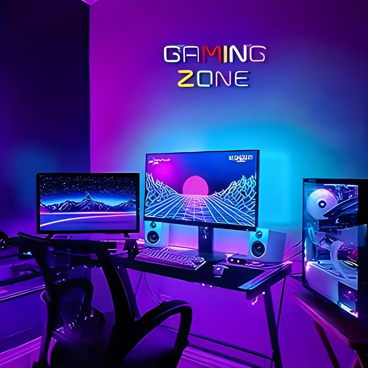 Neon LED em formato de Gamepad