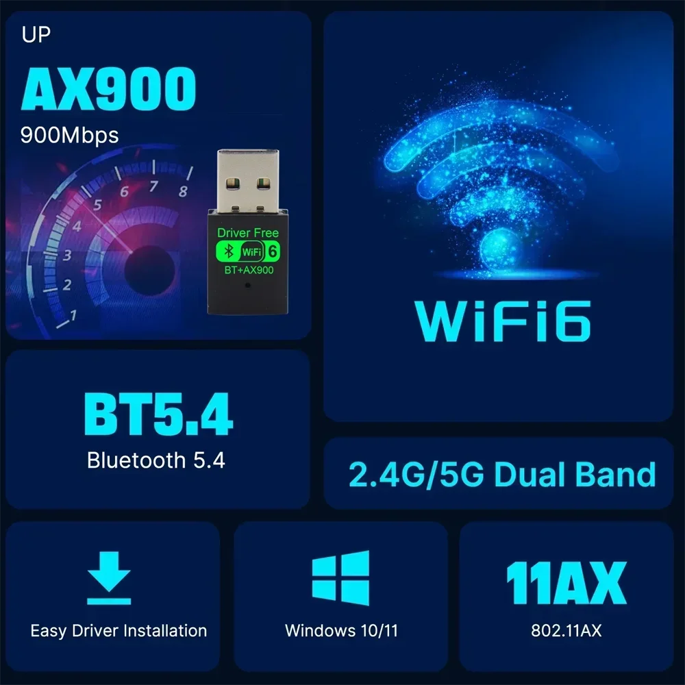 Adaptador WiFi AX900