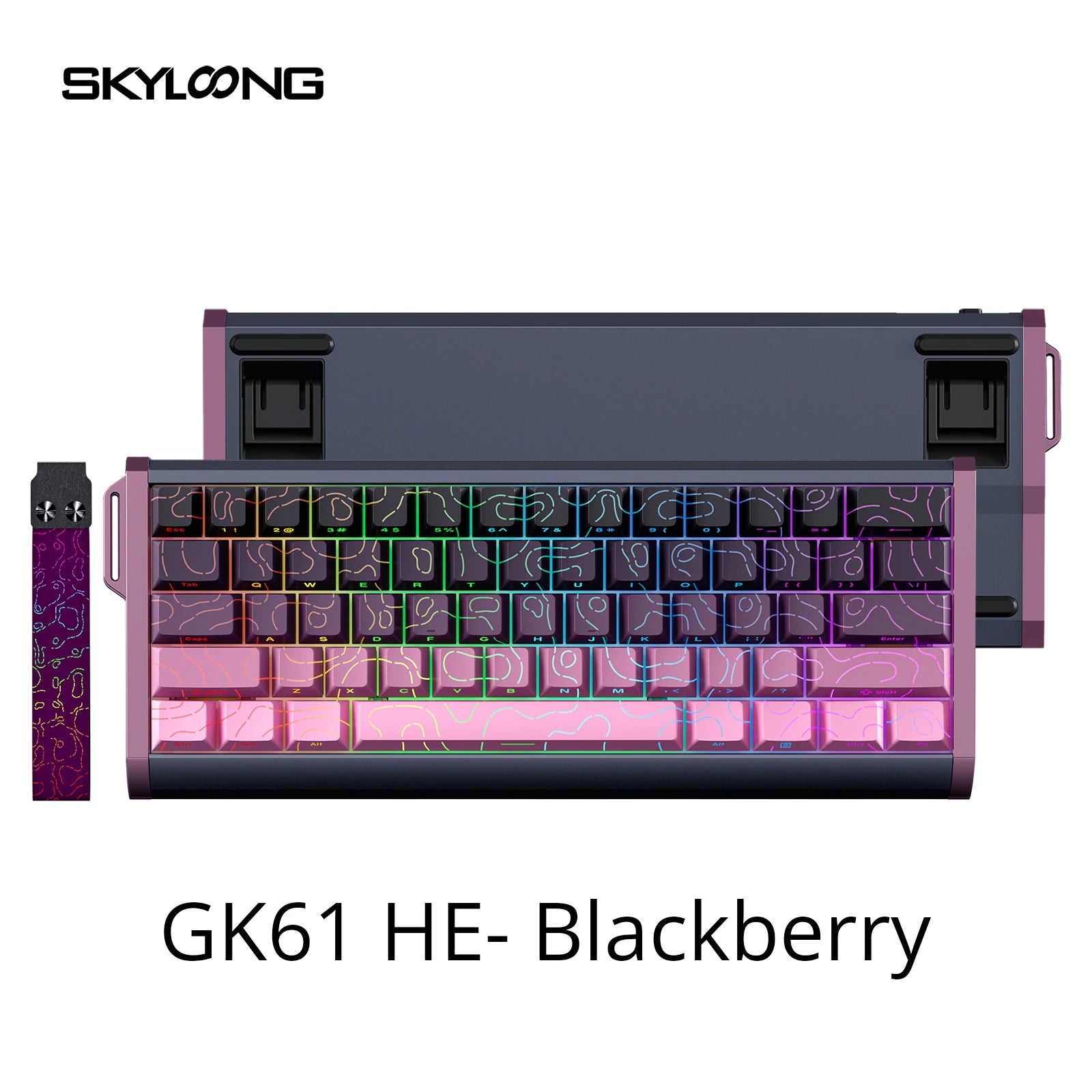 ⌨️ Skyloong GK61/GK68 HE – Teclado Mecânico Magnético Low Profile 8KHz RGB