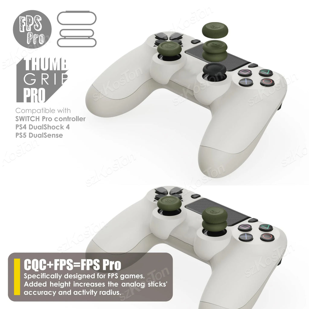 Kit 6 Thumb Grips Caps para Controle Switch 2 Pro / PS5 / PS4 – Conforto e Precisão nas Suas Mãos