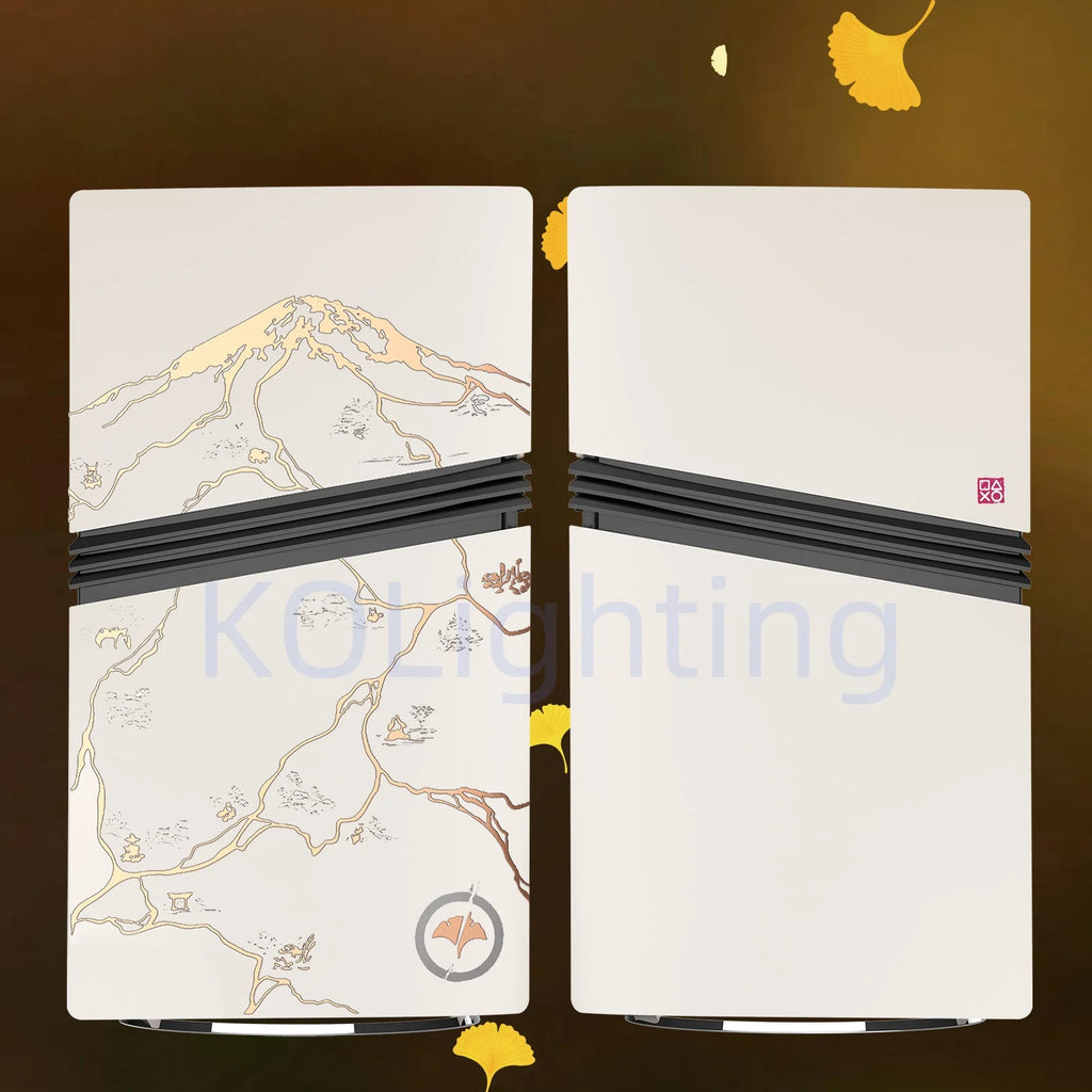 👻 Faceplates Ghost para PS5 Pro Digital Edition | Design Yotei