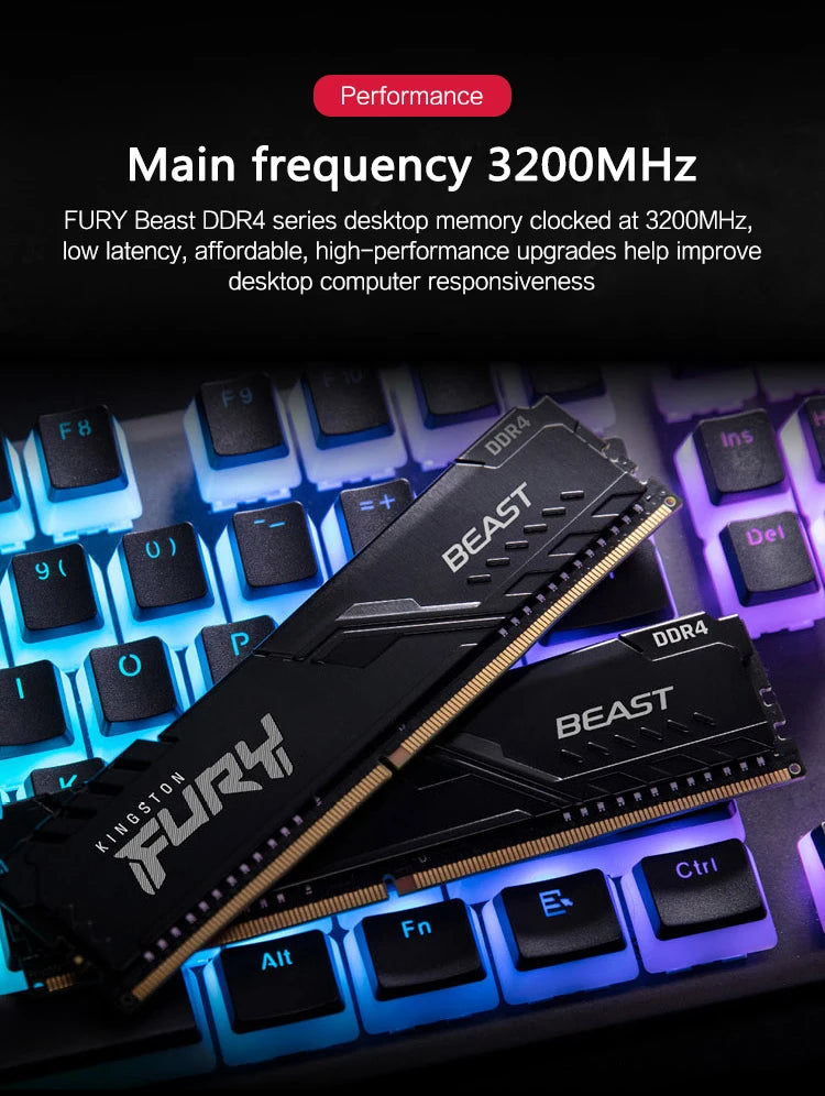 🔥 Kingston FURY Beast DDR4 – Memória de Alta Performance para Gamers e Profissionais! 🔥