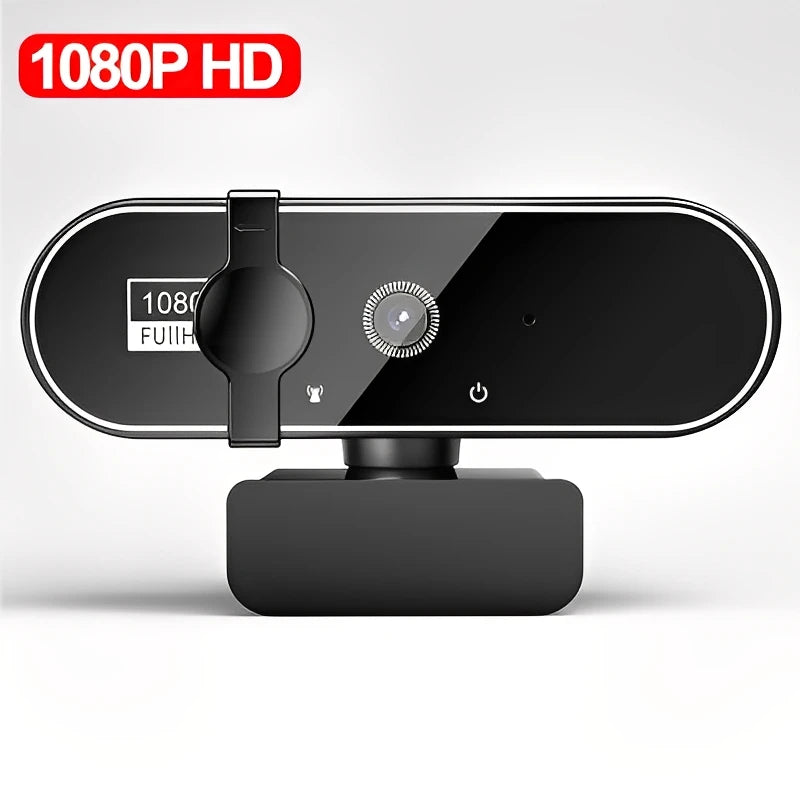 Webcam 4K HD com Microfone – Autofocus Ultra Nítido