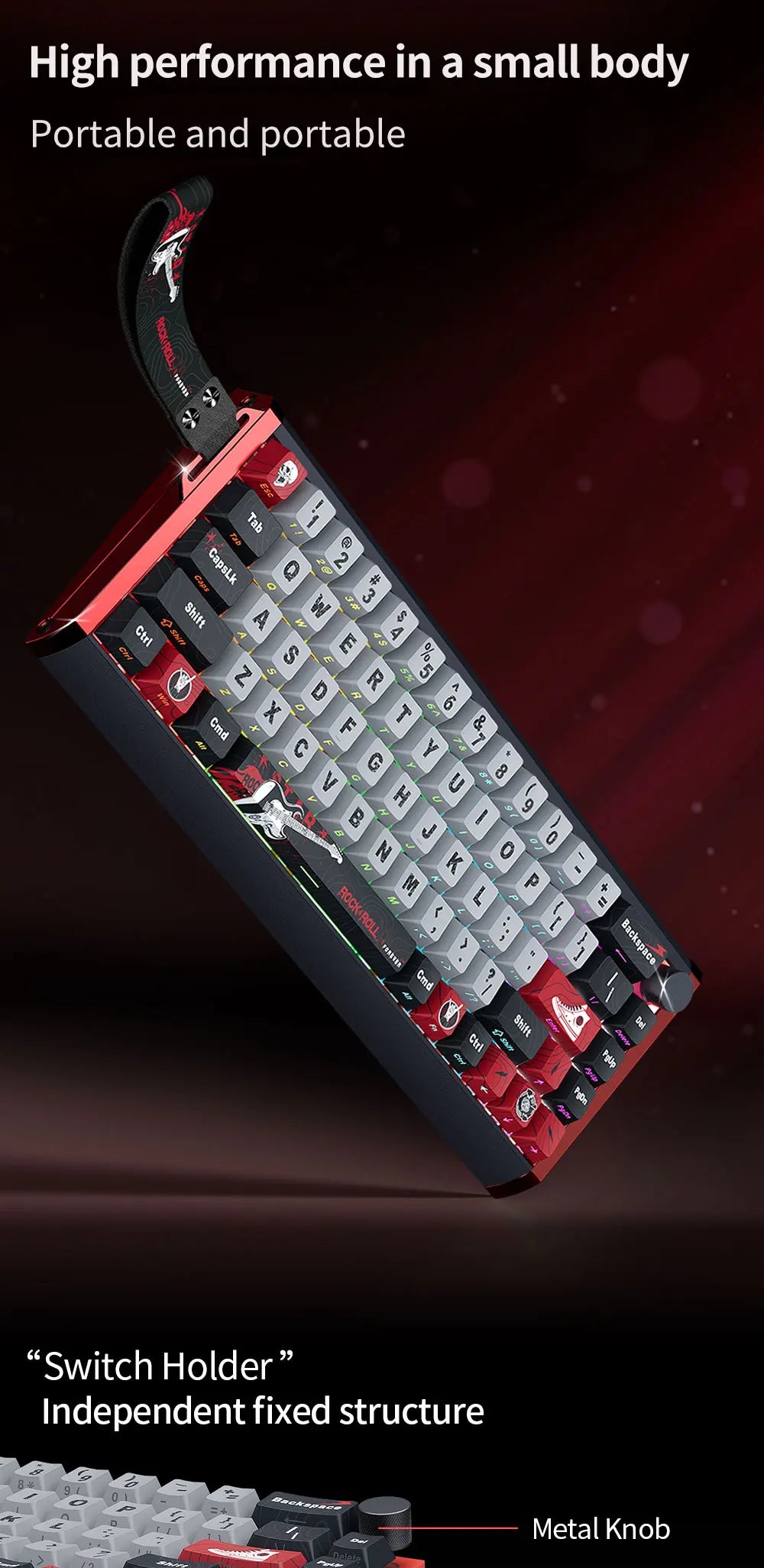 ⌨️ Skyloong GK61/GK68 HE – Teclado Mecânico Magnético Low Profile 8KHz RGB