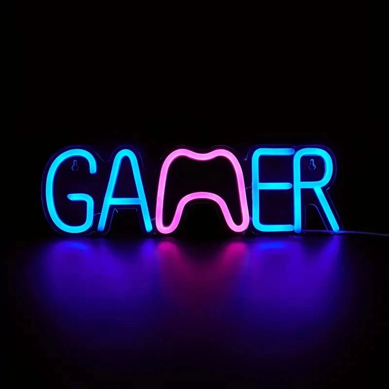 Neon LED em formato de Gamepad