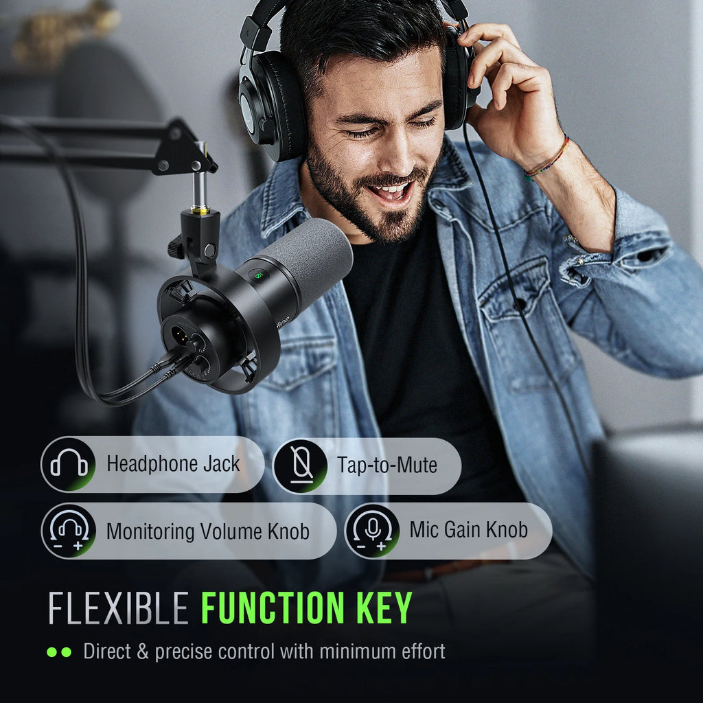 Microfone Dinâmico FIFINE K688 – Profissional, Versátil e Cristalino