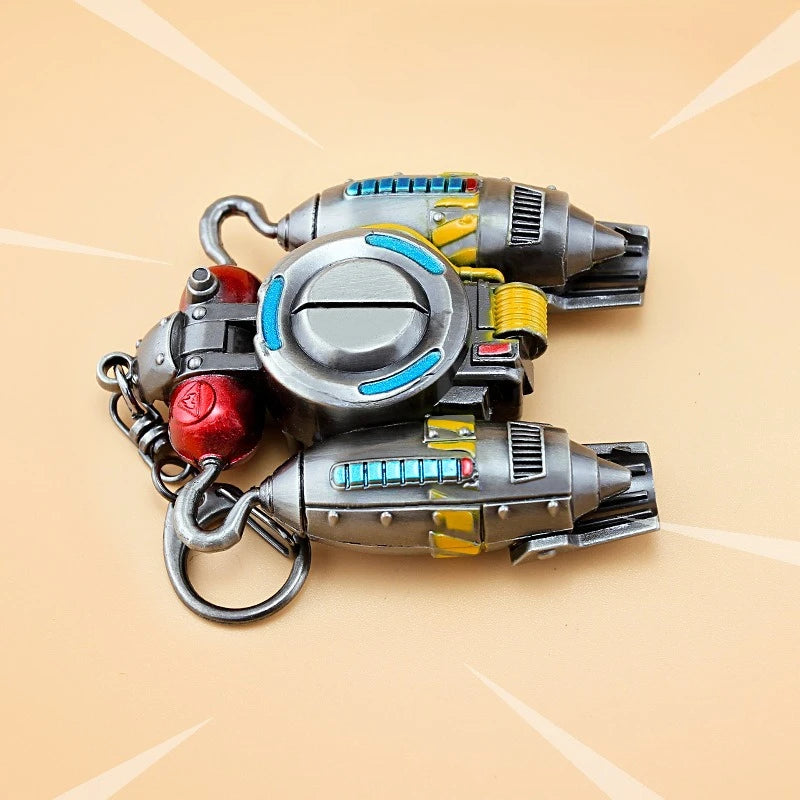 🔑🎮 Chaveiro Fortnite – Jetpack, V-Bucks, Chug Jug & Med Kit | Metal Esmaltado