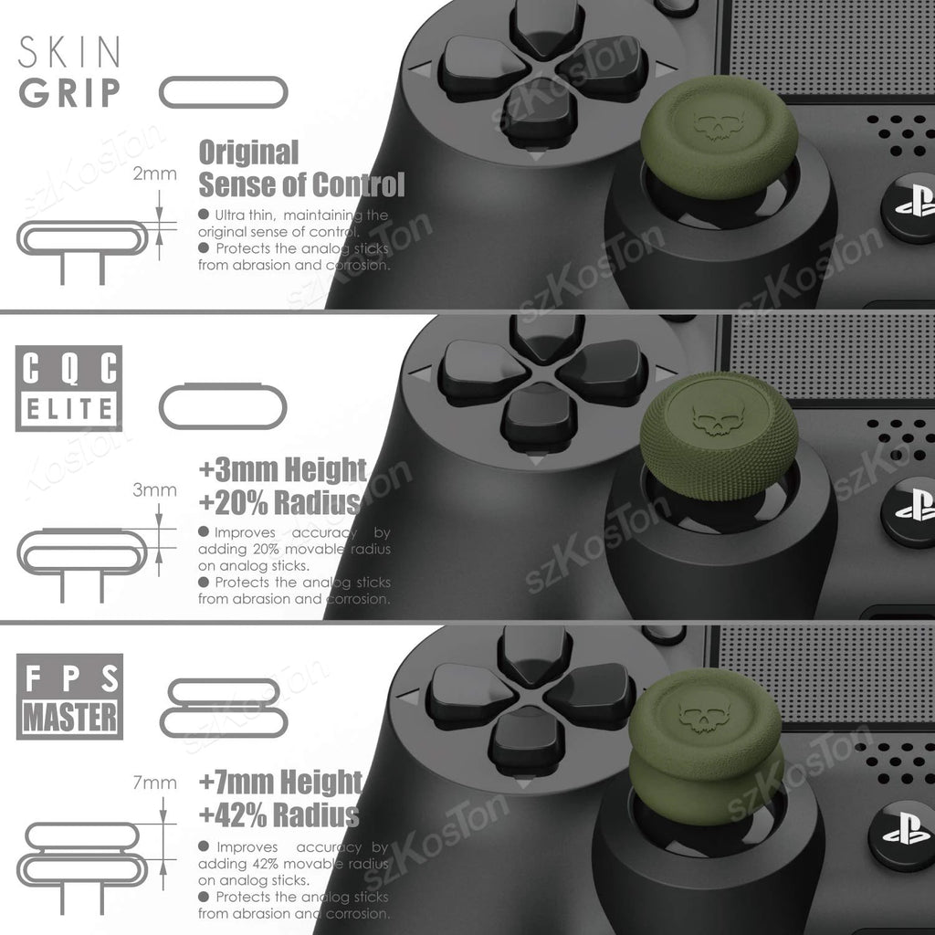 Kit 6 Thumb Grips Caps para Controle Switch 2 Pro / PS5 / PS4 – Conforto e Precisão nas Suas Mãos