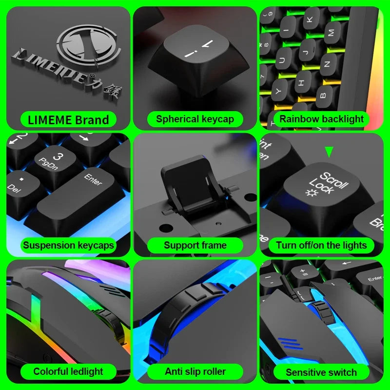 NG GTX350 – Kit Gamer Teclado + Mouse LED