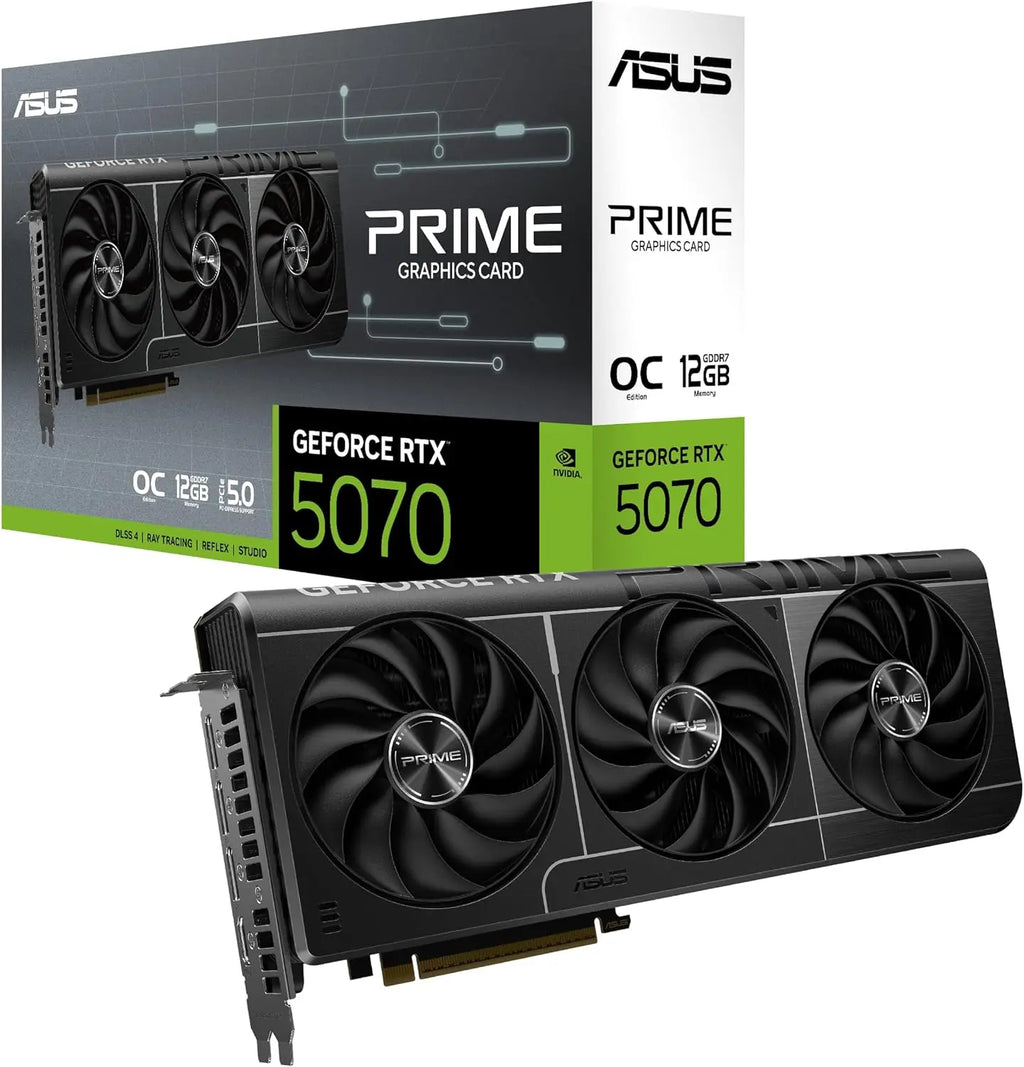 Placa de Vídeo ASUS Prime GeForce RTX 5070 OC Edition 12GB GDDR7 – SFF-Ready