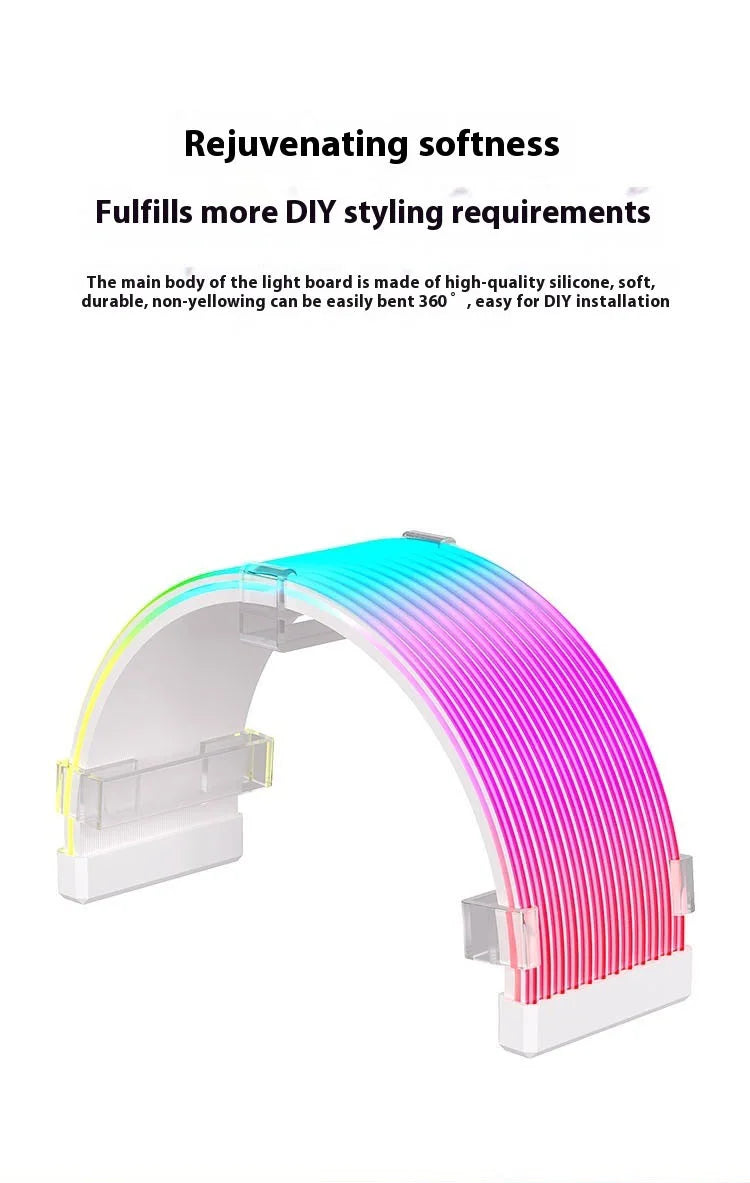 Cabo de Extensão de Energia com Iluminação A-RGB TEUCER 5V 3Pin