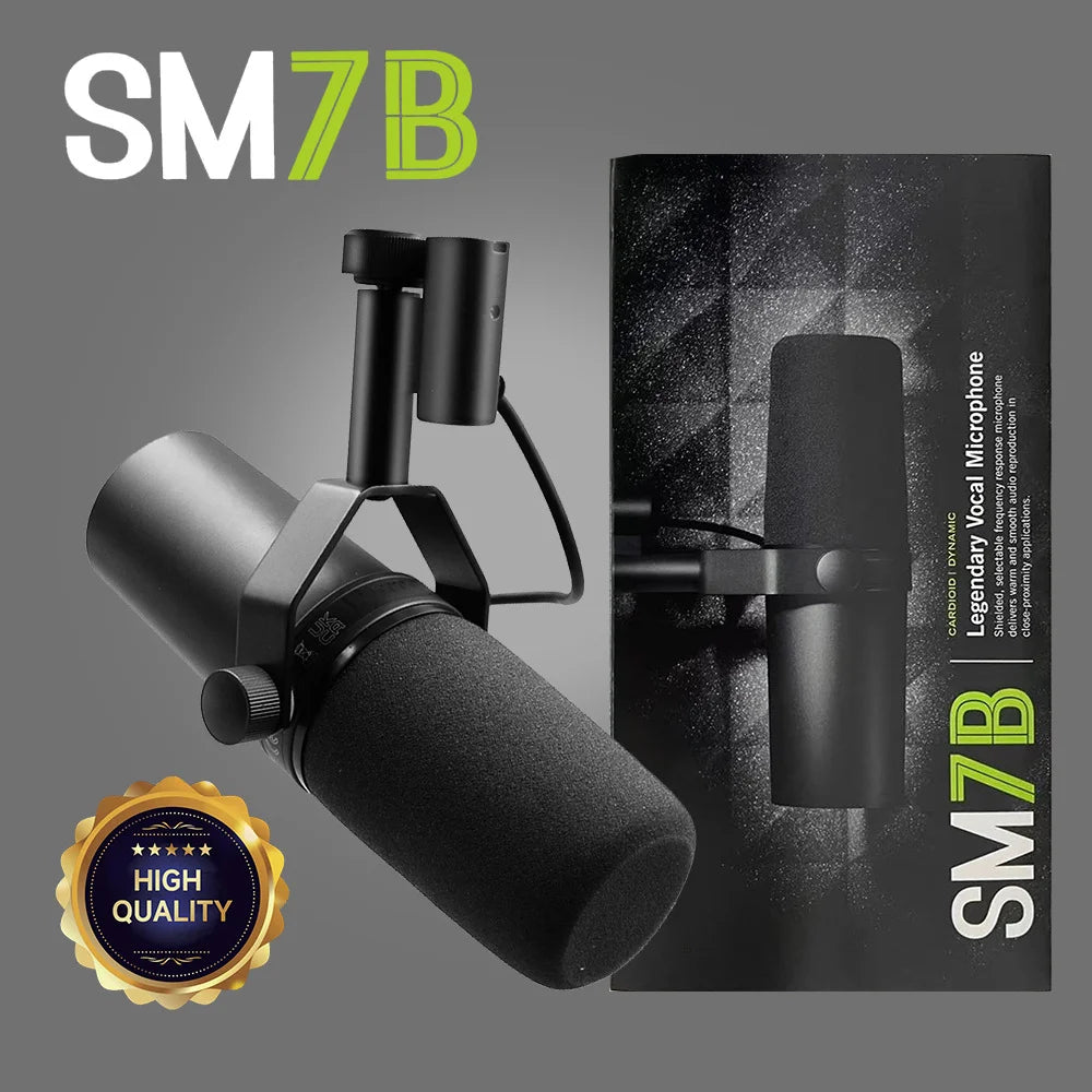 Microfone Dinâmico Cardioide SM7B – Performance, Clareza e Presença