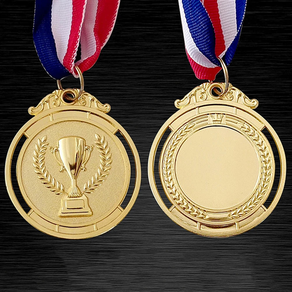 Medalha de Ouro, Prata e Bronze com Fita de Pescoço