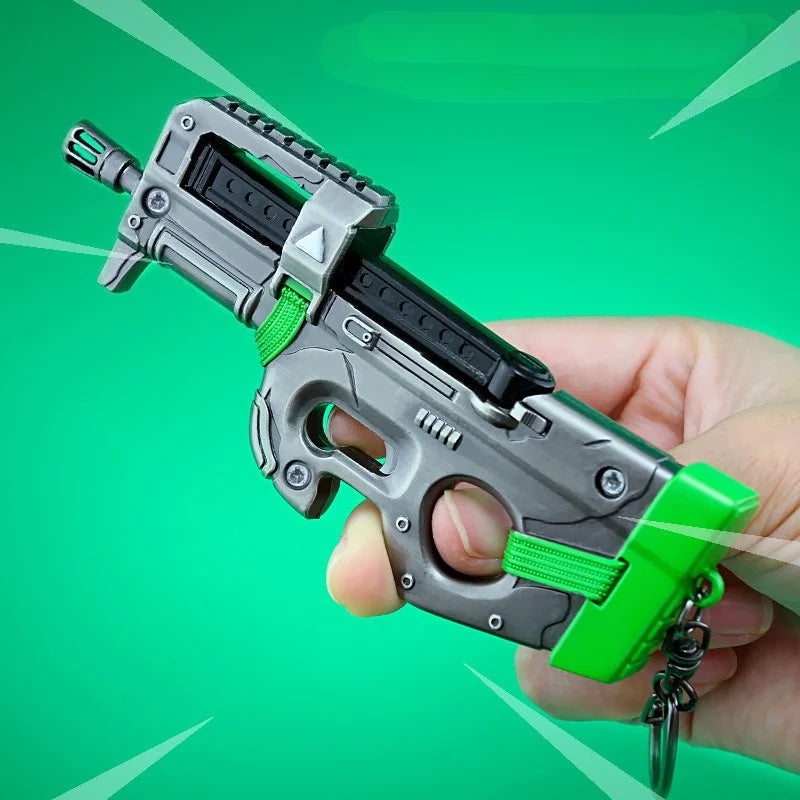 🔑🎮 Chaveiro Fortnite – Modelo Submachine P90 | Anime & Cartoon