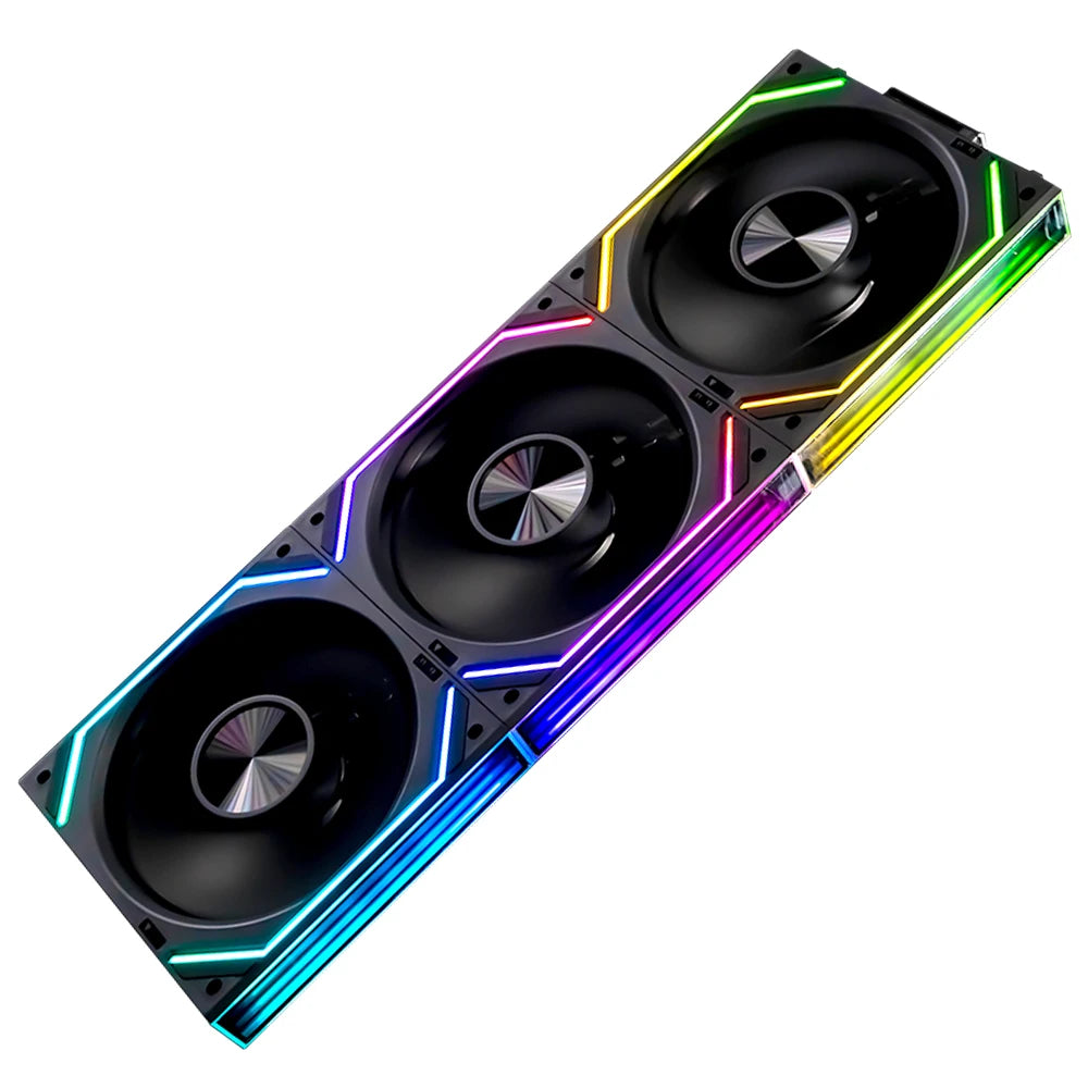🔥 Jungle Leopard Interstellar V2RS – Kit 3x Ventoinhas ARGB 120mm 🔥