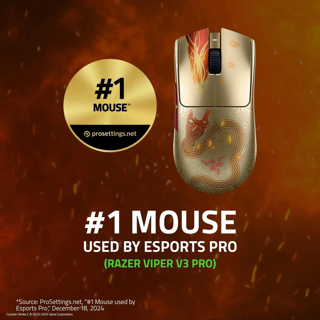 Razer Viper V3 Pro CS2 Wireless Gaming Mouse – Lightweight, Precise, and Professional for Esports