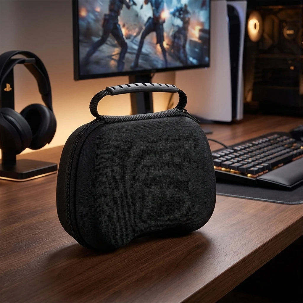 🛡️ Bolsa Universal Rígida para Comandos PS5, PS4, Xbox e Switch