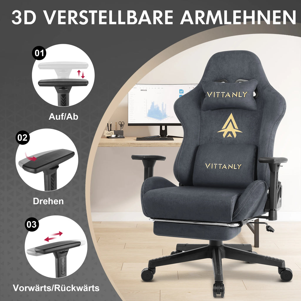 🕹️ Ergonomic Red Gaming Chair – Conforto, Estilo e Desempenho em Cada Partida