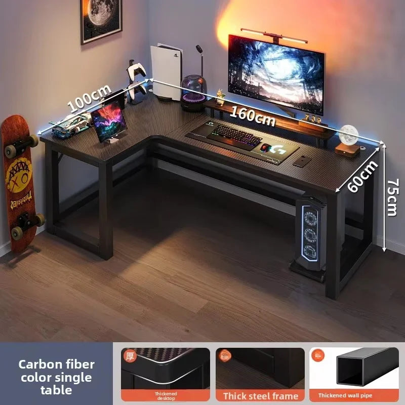 Mesa de Computador em L RK126 – Moderna, Resistente e Perfeita para Home Office & Gamer