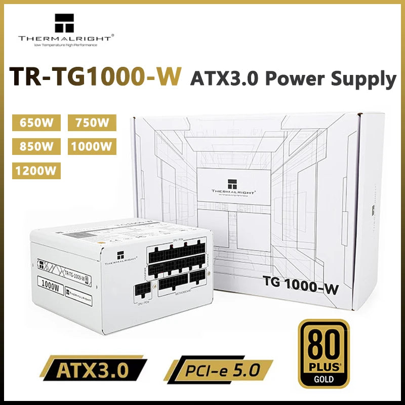 Fonte de Alimentação Thermalright TG1000-W – ATX 3.0 | 80+ Gold | PCIe 5.0