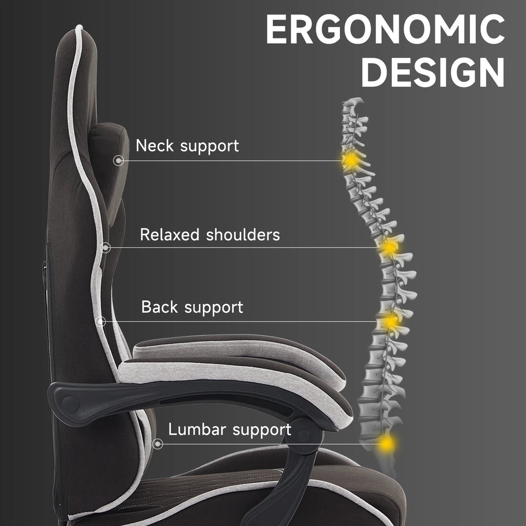 Gaming Chair Ergonômica com Apoio para os Pés