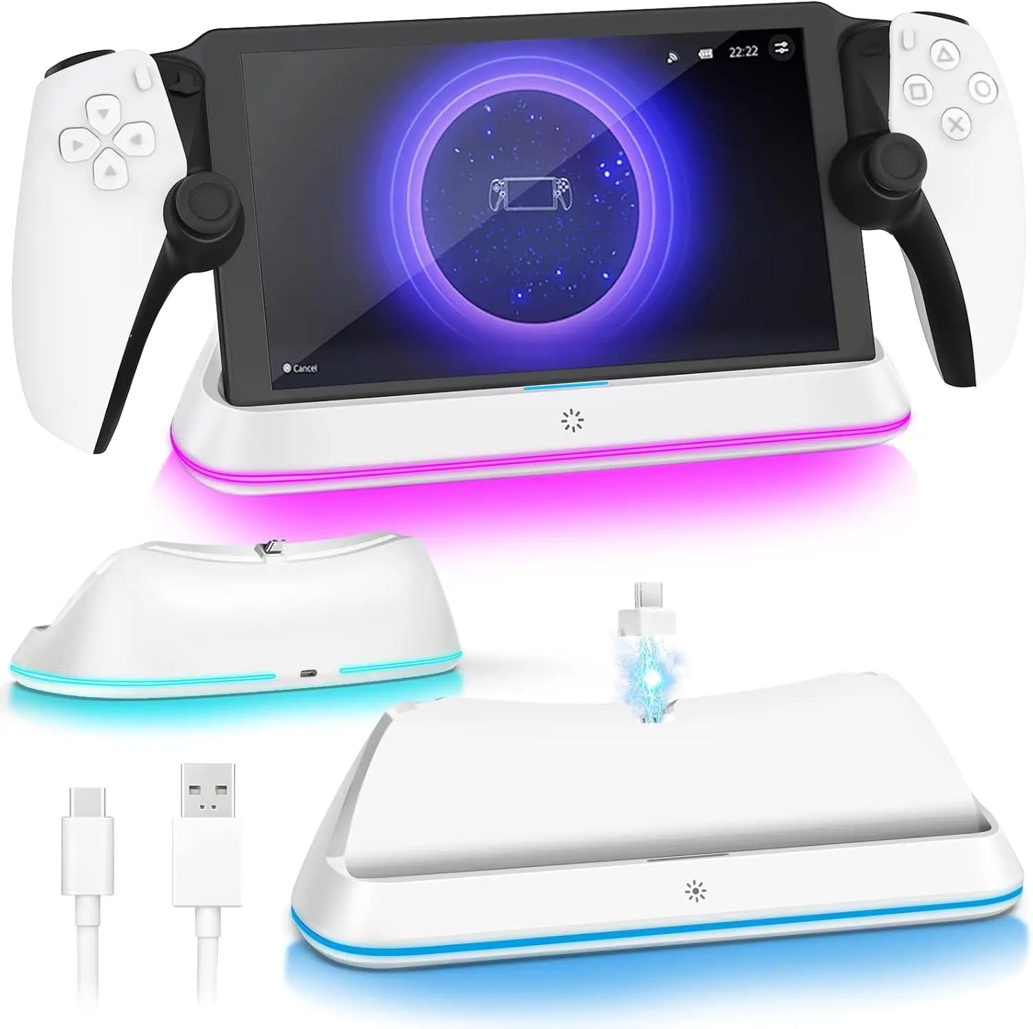 ⚡ AceGamer Charging Dock Stand para PS Portal – Carregamento Rápido + Estabilidade Máxima 🎮✨