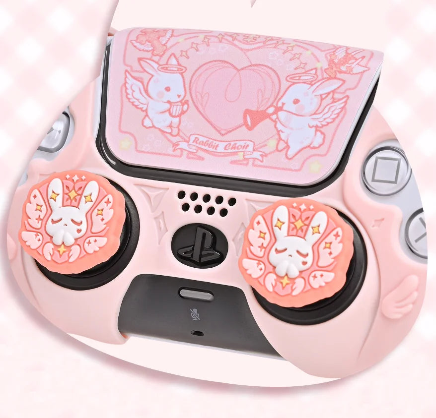 Protetor de Silicone Cute Calico Cat para Comando Sony DualSense 5 (PS5)