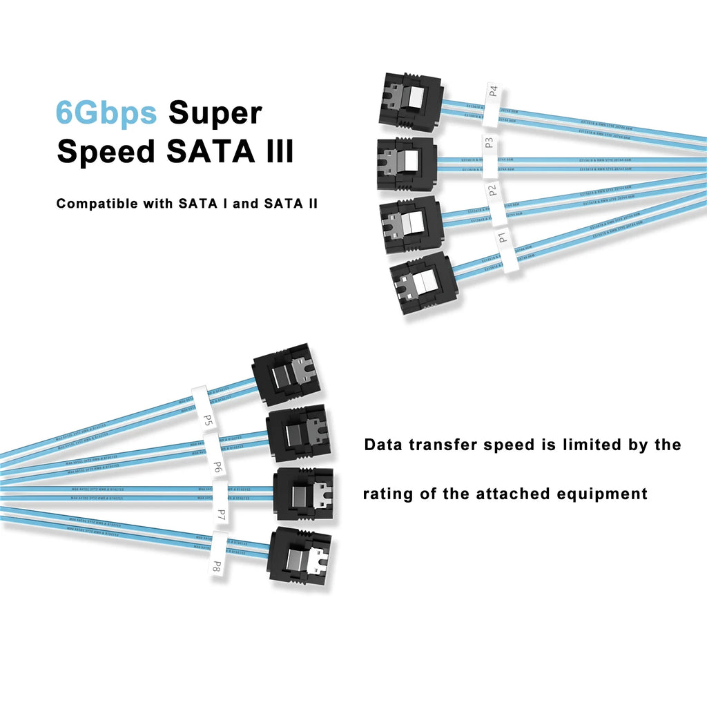 CABO SATA III 6Gbps – CONEXÃO RÁPIDA E ESTÁVEL PARA HDD E SSD!