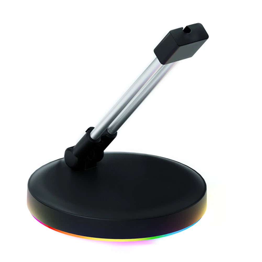 🖱️🌈 RGB Mouse Bungee – Suporte de Cabo com Iluminação Gamer e Base Antiderrapante 🌈🖱️