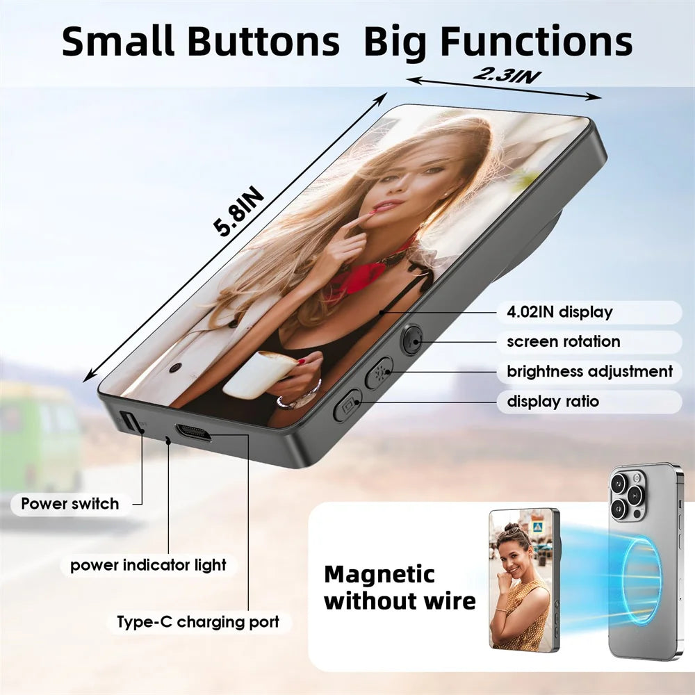 Magnetic Selfie Monitor