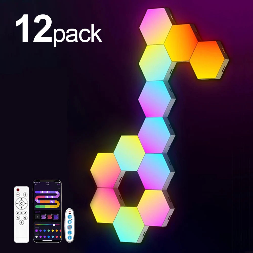 RGB HEXAGONAL WALL LIGHT