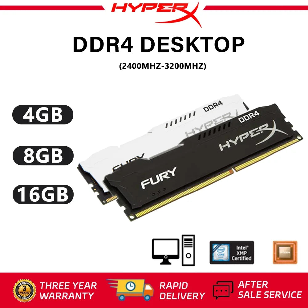 HyperX Fury DDR4 – Performance Que Acelera Seu Setup
