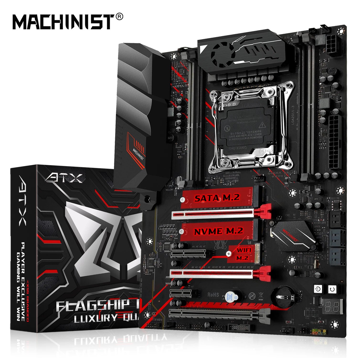 MACHINIST X99 MR9A PRO MAX Motherboard – Supports Intel Xeon Processors and DDR4