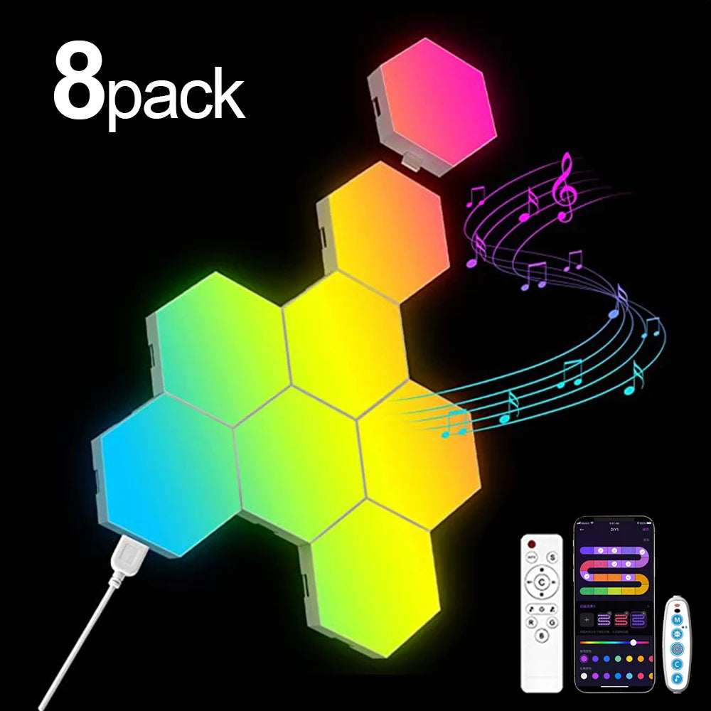 RGB HEXAGONAL WALL LIGHT