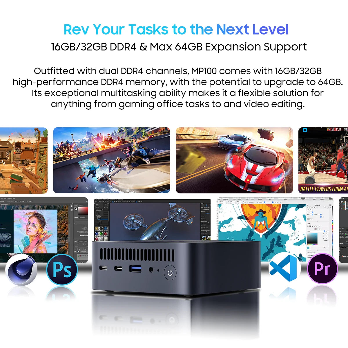 ⚡ Blackview MP100 Mini PC Ryzen 5 – Compacto, Rápido e Pronto para Tudo