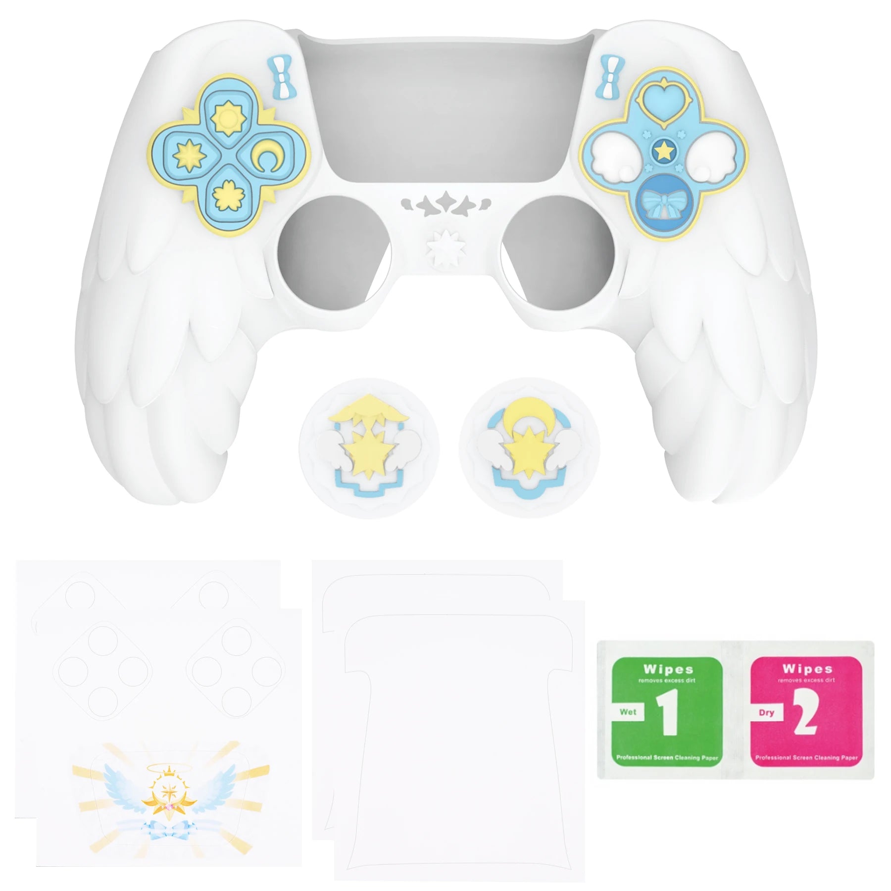 🪽 PlayVital Magic Wings Silicone Cover for PS5 – Cute, Protected, and Comfortable! 🎮 