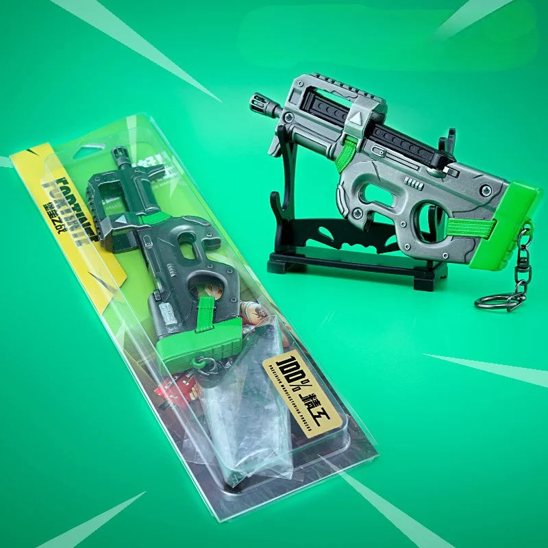 🔑🎮 Chaveiro Fortnite – Modelo Submachine P90 | Anime & Cartoon