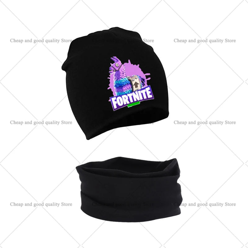 FORTNITED – Conforto e Proteção Para os Pequenos em Dias Frios Conjunto de Gorro e Cachecol em Algodão | 0 a 3 anosXmas