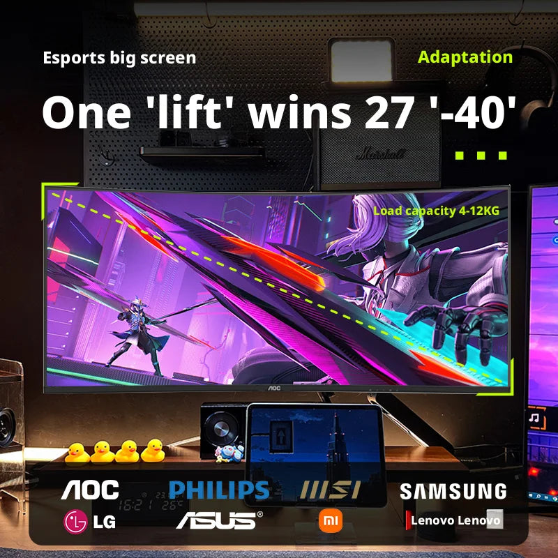 AOC AM500 MAX – Suporte Articulado Premium para Monitor 27”–40”