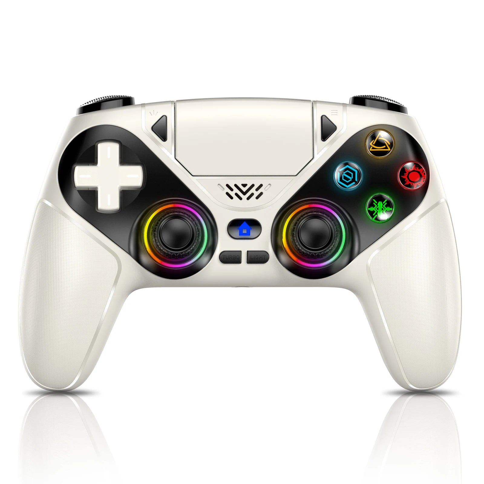 Controle Wireless para PS5 com Tecnologia Hall Effect, Turbo Programável e RGB Personalizável