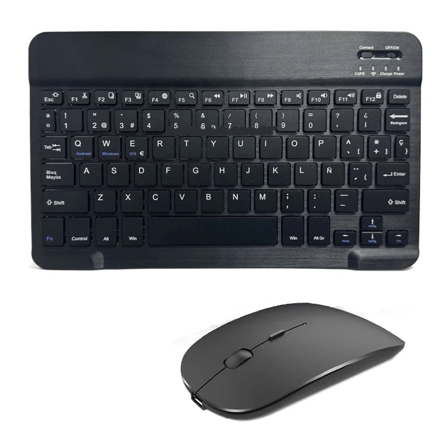 Teclado Bluetooth Sem Fio com Mouse