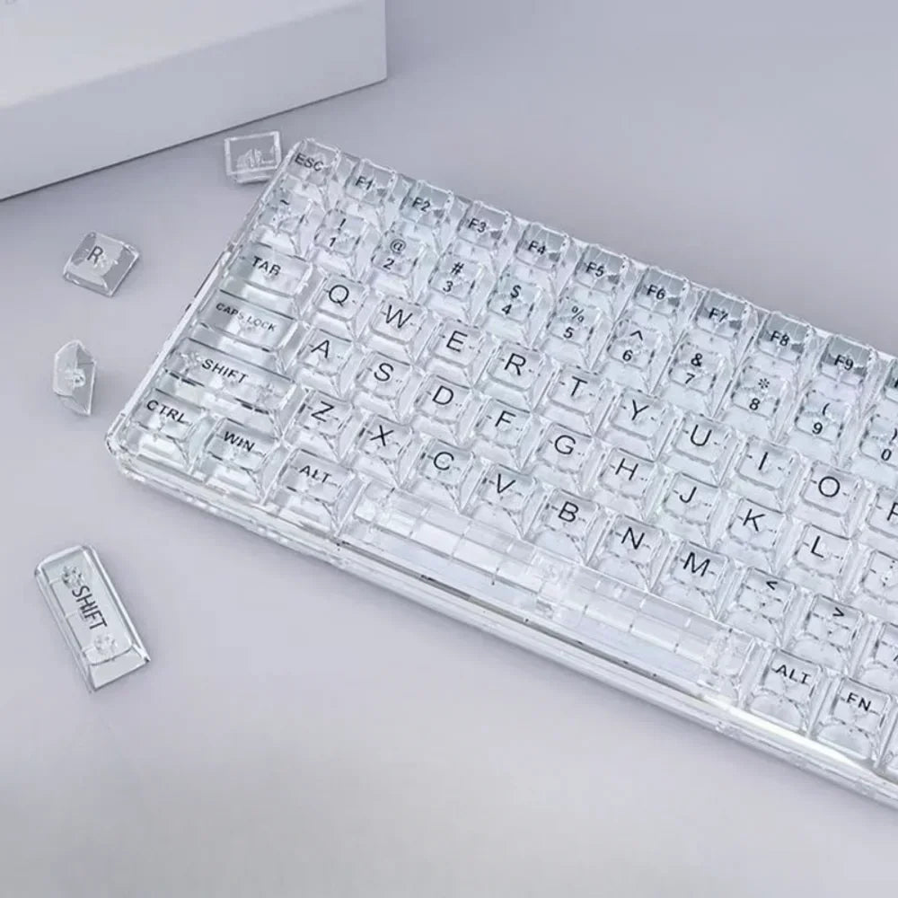 Keycaps Transparent Ice Dawn – 132 Teclas | CBSA Profile